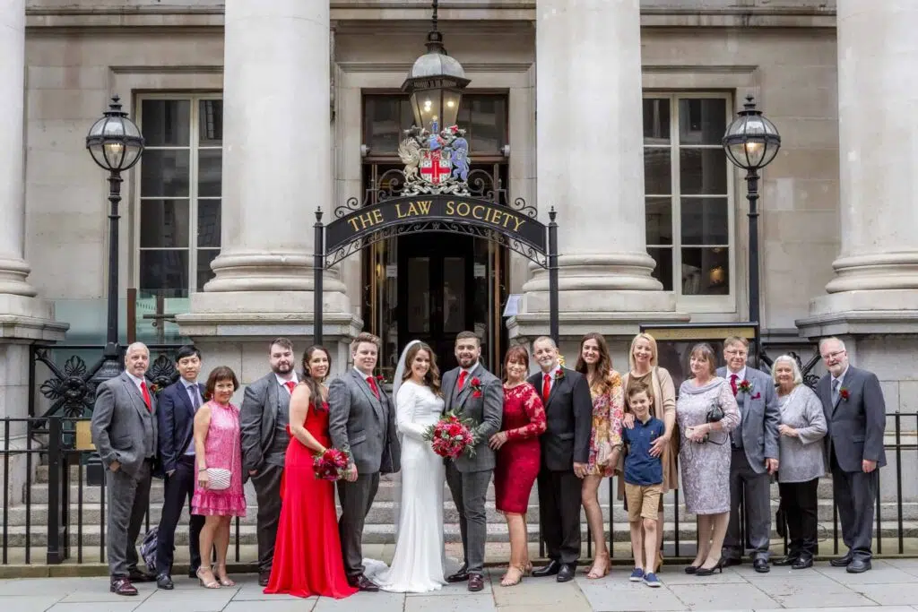 Family groups shot during micro wedding photographer