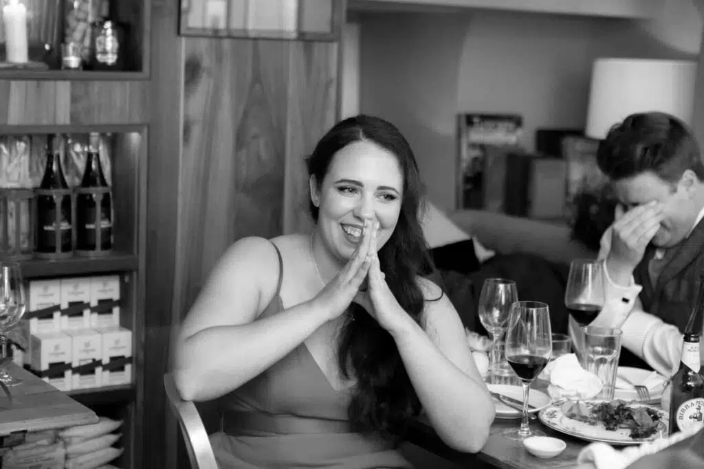 Candid guest image at a micro wedding in London